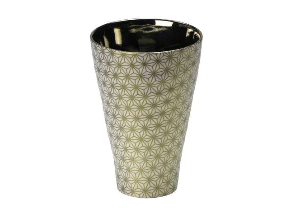 Pair of Cups and Japanese Wooden Microwave Made in Japan J-kitchens Tumblers, Gold, Style, Box, 350ml, Safe,