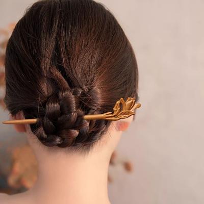 Updo Accessory Hanfu Hairpin Chinese Style Ancient Style Hair Chopstick Wooden Hair Stick  Girl