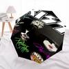 1pc KISS Band Members Automatic Open Close Umbrella  Windproof Canopy, Automatic Open Close Button10184