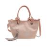 Embroidered Scenery Mini Tassel Pink Bag for Women Chinese Style Lady Casual Tote Handbags and Purse Female Small Phone Bags