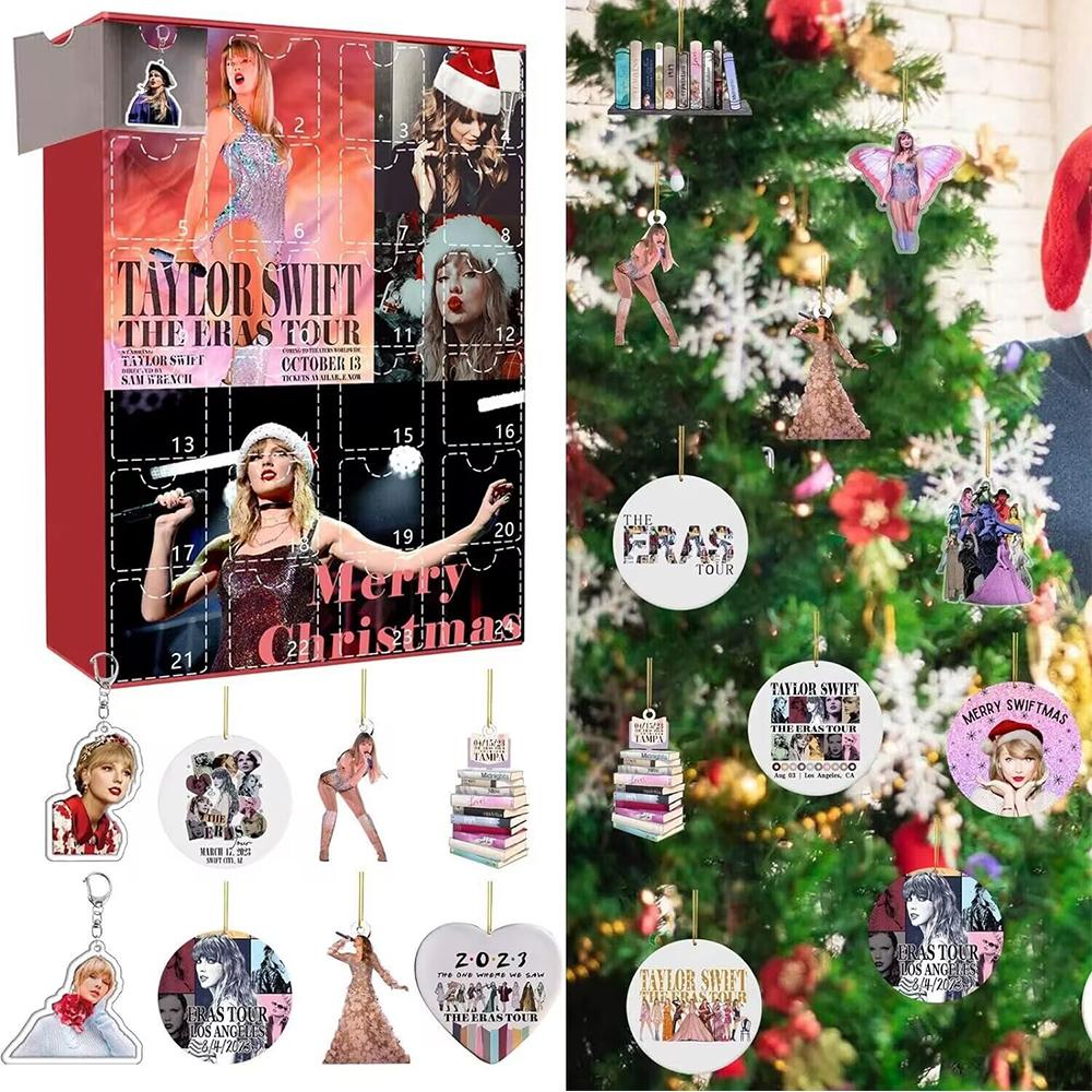 Kalendarz Adwentowy Taylor Christmas 24 Dni Niespodzianka Bombki Choinkowe Prezent dla Fanów