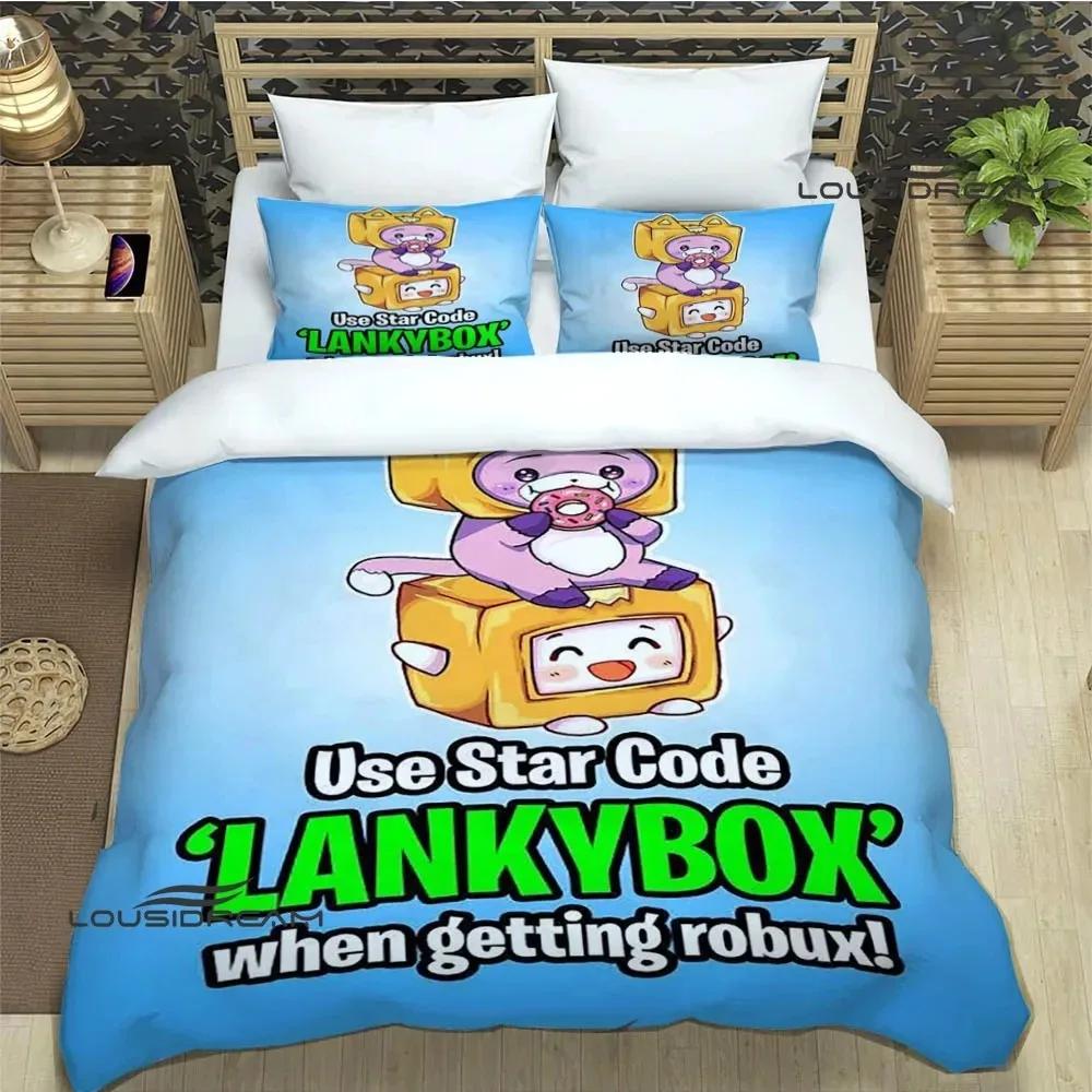 Lankybox Foxy Boxy cute printed Bedding Sets exquisite bed supplies set duvet cover bed comforter set bedding set luxury