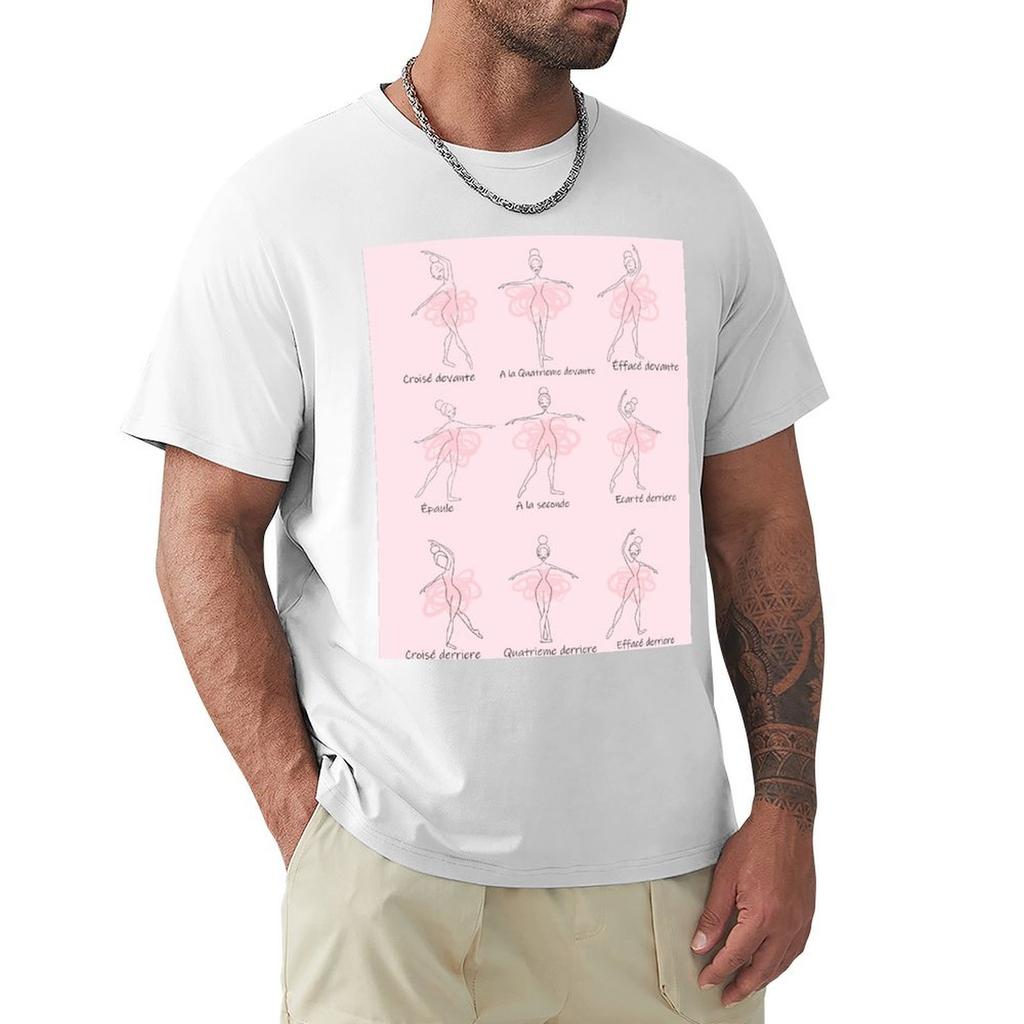 Pink Ballet Facings TShirt Trendy Print Short Sleeve TShirt