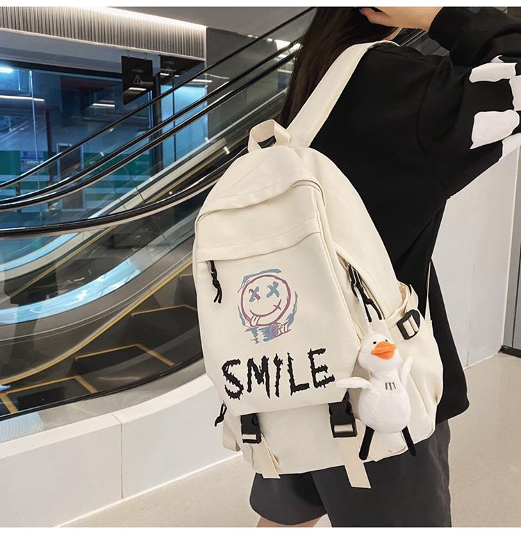 Trendy Harajuku Style Large Capacity Backpack for High School and College Students