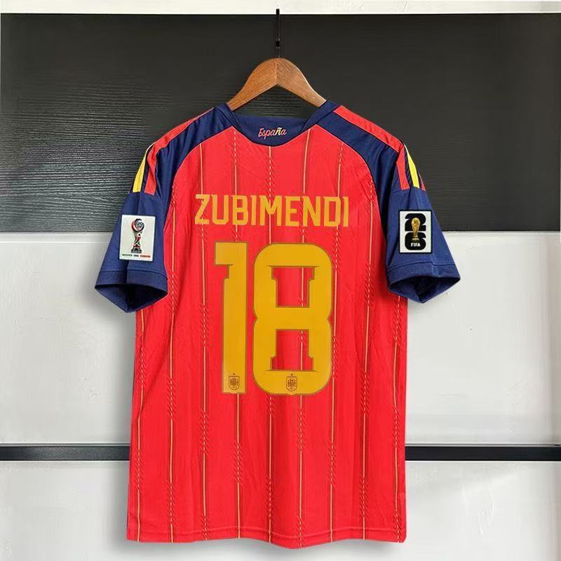 France Brazil Portugal Spain Argentina Home Number 19 Yamal Jersey Football Jersey Fan Version