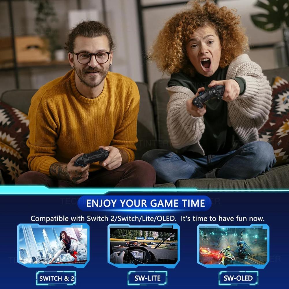 Bluetooth-Compatible Wireless Controller for Switch 2 & Switch 1 & Oled Console Gamepad Android PC Joystick Controle with 6-Axis