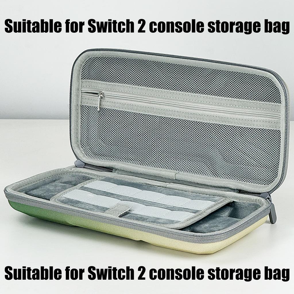 Console Hard Pouch EVA Bag for NS2 Shockproof Travel Carrying Case with Pocket and Handle Scratchproof Storage Box