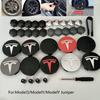 56/57MM 5 Piezas 26 Piezas 30 Piezas para Model 3 S/X Y Juniper Tapas Decorativas Centrales de Rueda de Coche Insignia Cubierta Protectora de Tuercas de Rueda