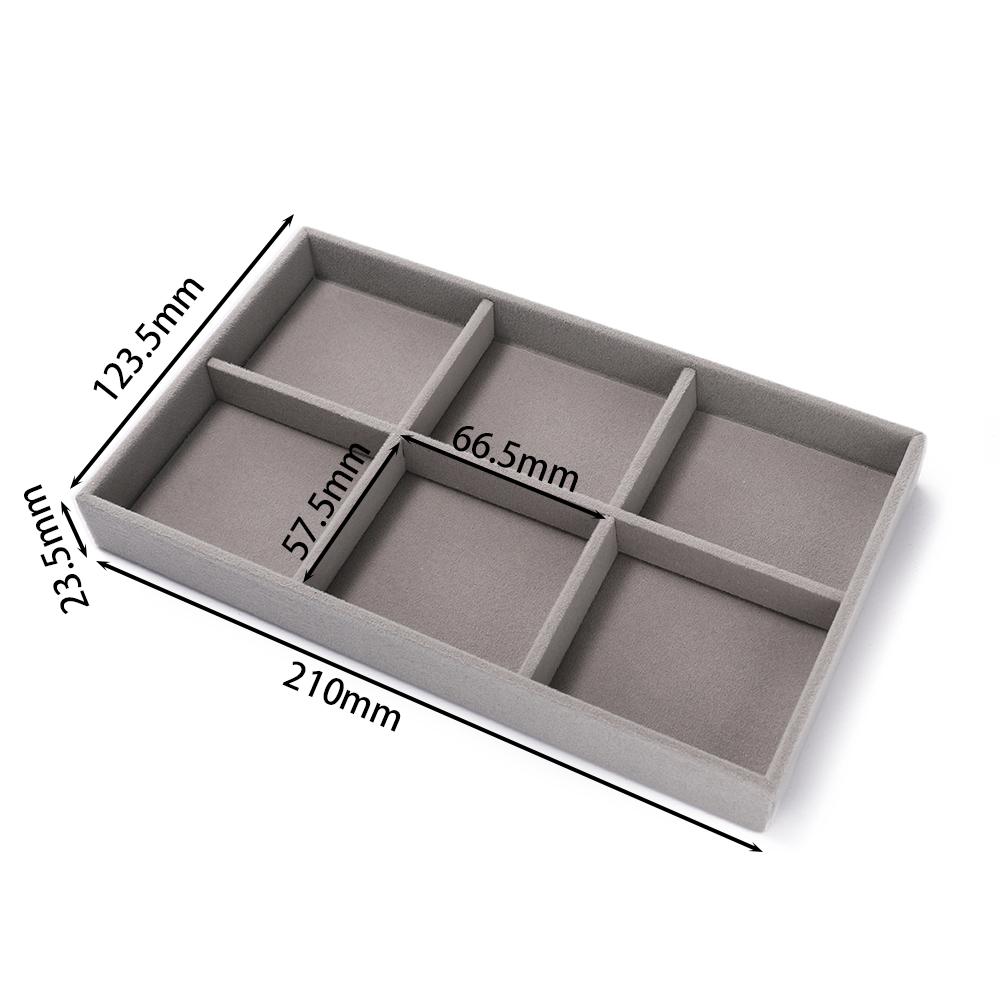 1Pc Jewelry Display Jewelry Storage Tray Jewelry Holder Portable Ring Earrings Necklace Organizer Box