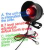 Portable Universal 12V Vehicle Burglar Alarm Security Protection Auto Car Alarm System  & 2 Remote Control Auto Burglar