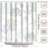 1pc Nautical Marine Life Shower Curtain, Coral & Starfish Design, Polyester Bath Decor, Ocean Theme, Machine Washable