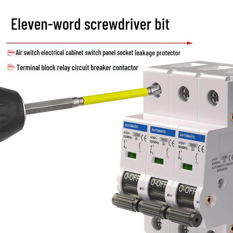 Electrician's 11-Word Screwdriver Bit for Air Conditioner Panels - 65/110mm