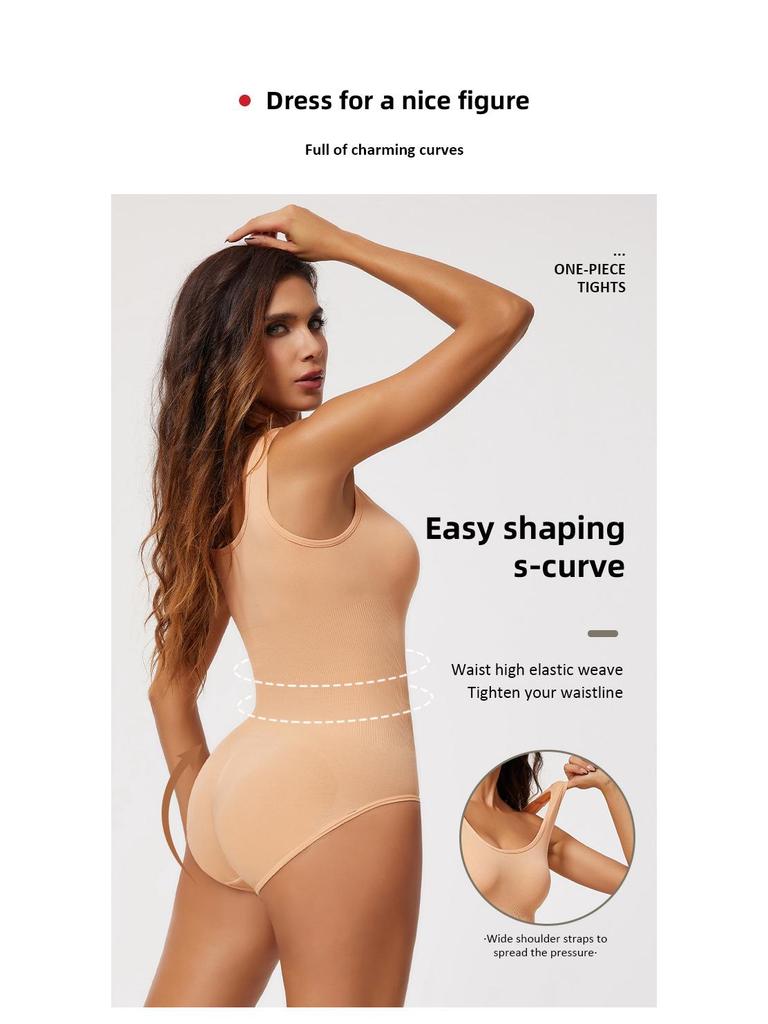 Women's Triangle Bodysuit: Open Crotch, Tummy Control, Waist Cincher, Hip Lift, Push-Up Shapewear
