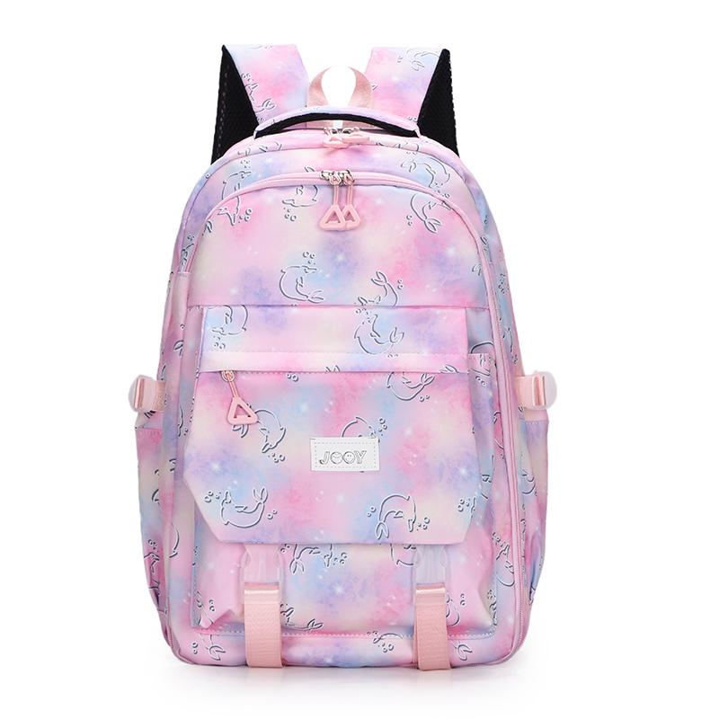 Print Student Schoolbag Print Women's Lightweight Large Capacity Shoulder Bag Junior Senior High School Student Backpack