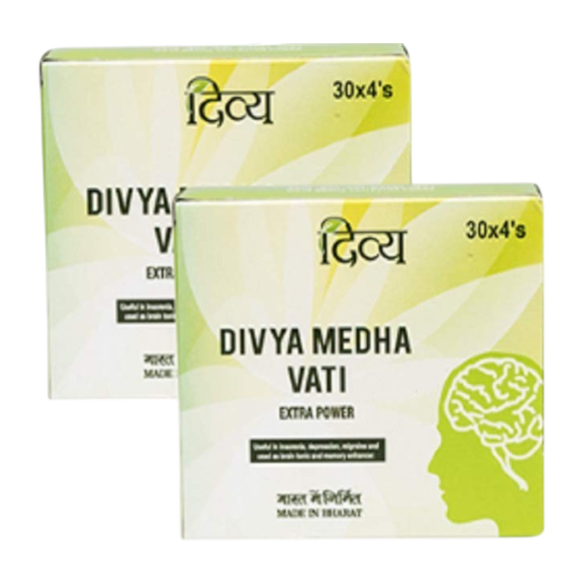 

Patanjali Medha Vati Extra Power 120Tablets X Pack of 2 Natural Brain Focus Supplement