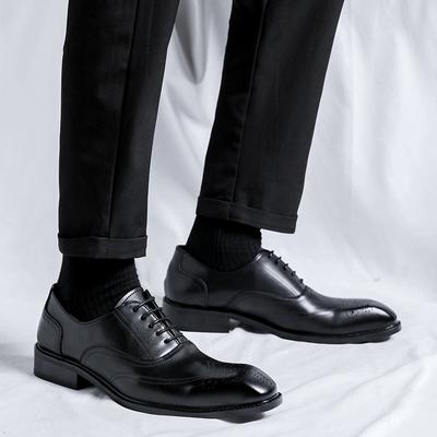 Herren Klassische Schuhe zum Schnüren Business Formell Handgefertigt Herren Oxford Schuhe Leder Brogue Herren Hochzeitsparty Schuhe Zapatillas Hombre