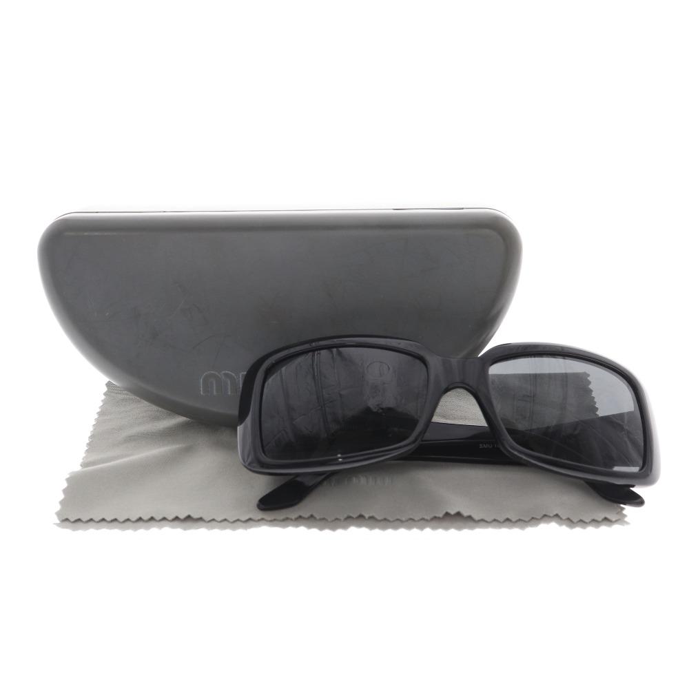 MIUMIU SMU 10G sunglasses Rhinestone M logo 1AB-1A1 Women Used
