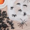 50/1000Pcs Realistic Spider Halloween Christmas Decoration Plastic Mini Spider Black Haunted House Cake Top Decorations Toys