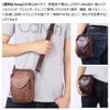 Whatna Cowhide Mini One Shoulder Bag Mini Waist Bag Waist Pouch Motorcycle Belt Bag Hip Bag Thick Leather Genuine Leather Unisex Mini Crossbody Bag
