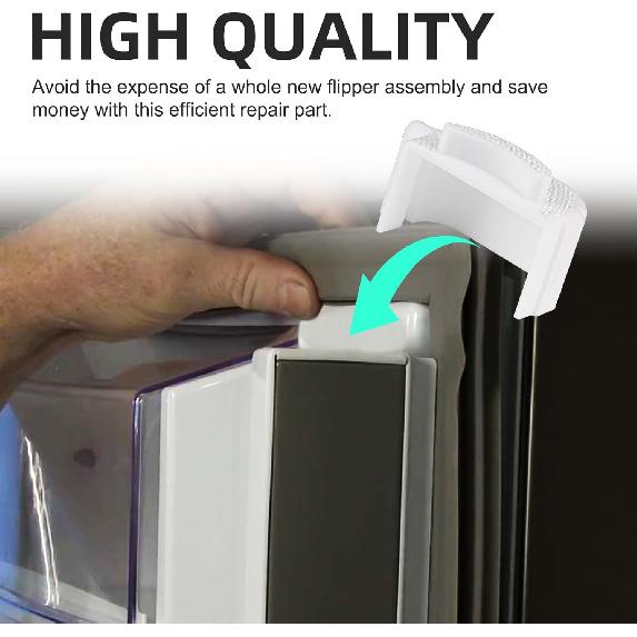 ELECTRAPICK For Samsung Refrigerator Door Flipper,Repair Part For Samsung(Mullion),RF28HDEDBSR Refrigerator Door Repair(White)