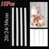 10Pcs 20cm/24cm/30cm Cake Dowels White Cake Stacking Sticks Cake Support Rods  Baking Accessories
