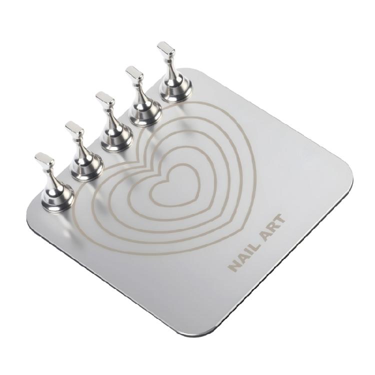 Akryl Negle Øve Stand Med Sikker Legeret Magnetisk Base Til Nem Rengøring Og Oprettelse Af Display