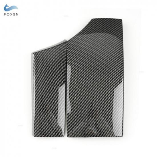 2xCarbon Style Center Console Armrest Storage Lid Box Cover For BMW 5 Series E60