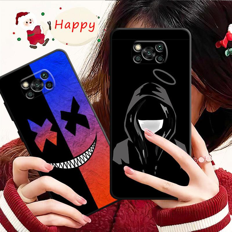 Terror Demon Smile Teeth For Xiaomi Poco X3 Nfc X4pro X5 M3 For Mi 12 13 11 10 10t 8 Note10 Lite 11ultra 11t Pro F1 Cover