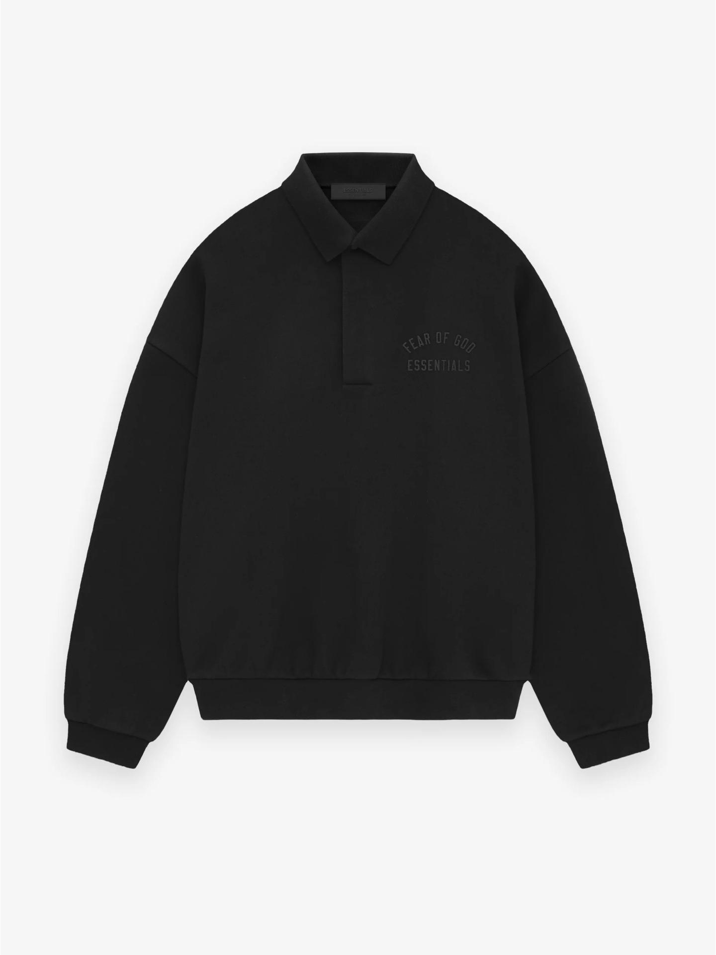 

ESSENTIALS Мужской свитер Polo Collar Plus Velvet - Универсальный топ на осень/зиму Small