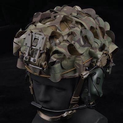 Taktische Outdoor Camouflage Helmabdeckung Laserschnitt Blattform BJ PJ MH Helmzubehör Jagd Training Cosplay Ausrüstung