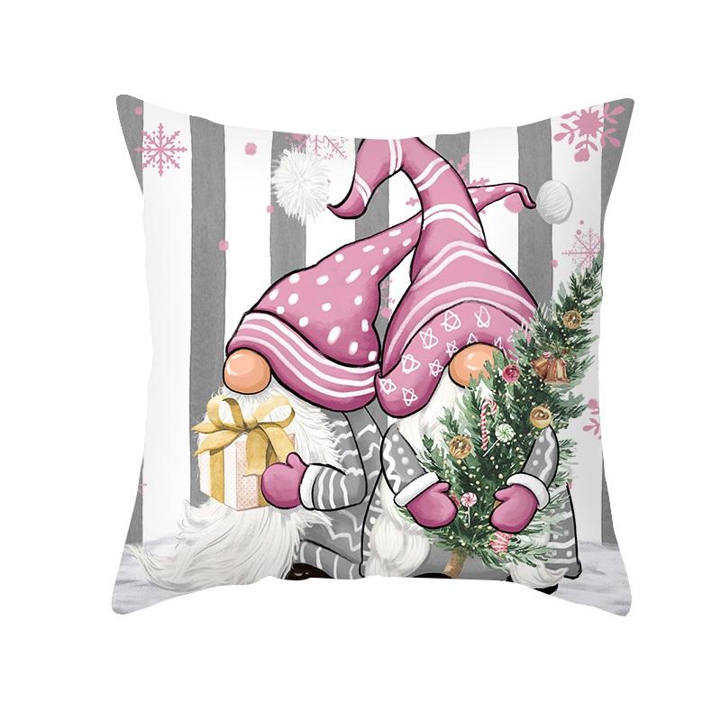 Christmas Home Decoration Pillowcases  Tree Elk Snowman Print  Sofa  Ornaments Holiday Gifts