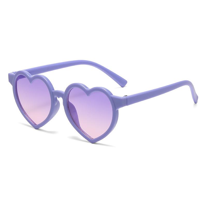 Heart-Shaped Kids' Sunglasses - Cute, Trendy, and Protective with Japanese & Korean Style