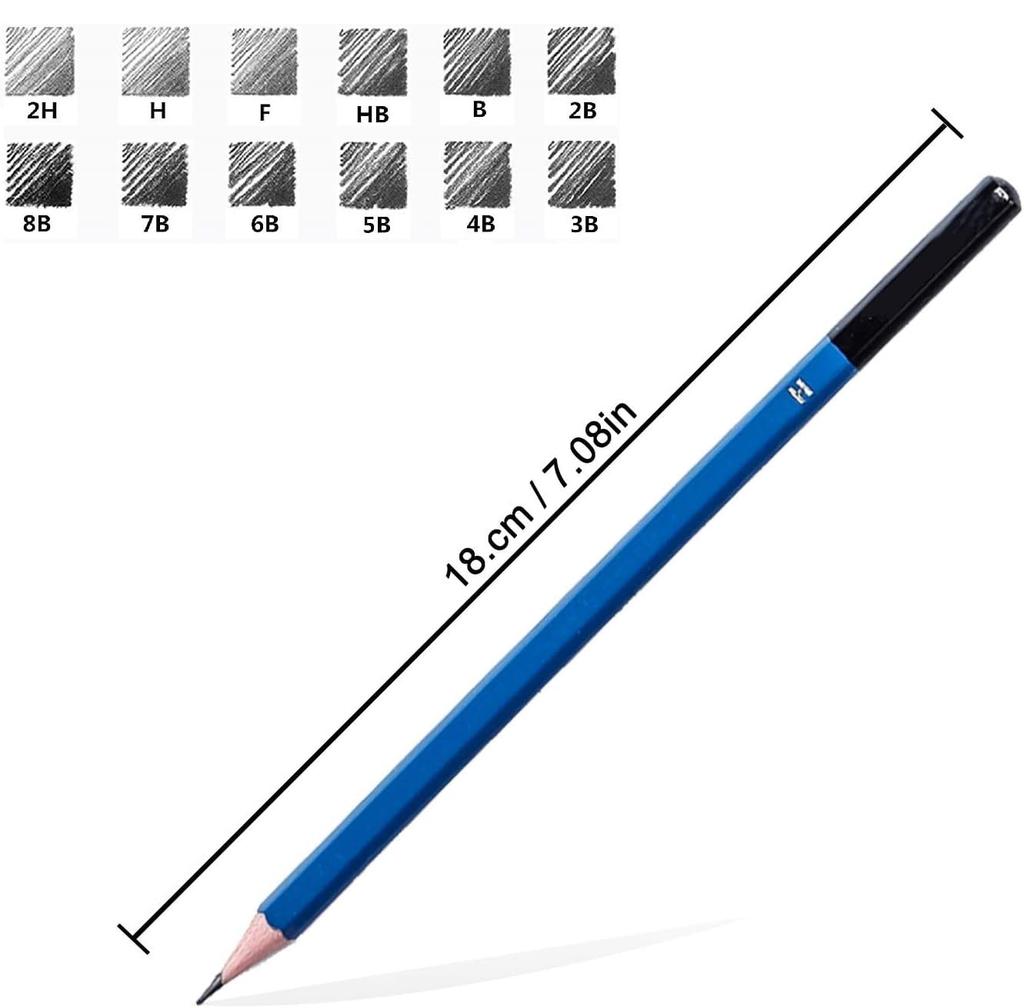 Corslet Set Of 84 Drawing Kit 72 Pc Colour Pencils Set 12 Pc Drawing Pencils For Sketching Shading Coloring Pencils For