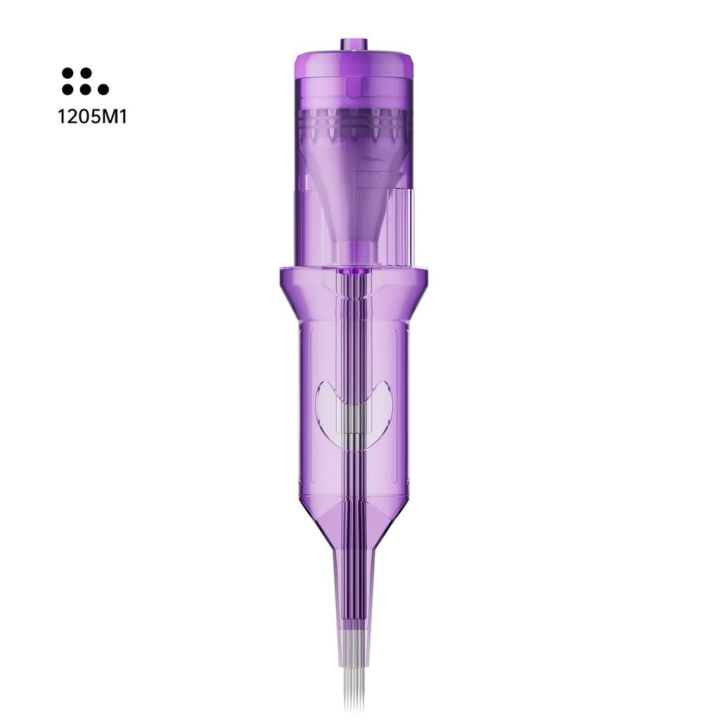 Purple Integrated Tattoo Needle, Cutting Thread and Fogging 20 Pcs Tattoo Tattoo Tattoo Embroidery, Blue Crescent Moon, Purple Needle Tattoo Equipment