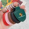 Car Keychain Holder Shield Leather Key Ring Chain Pendant Gifts For Macan 911 718 Taycan Panamera Cayenne Boxster Cayman
