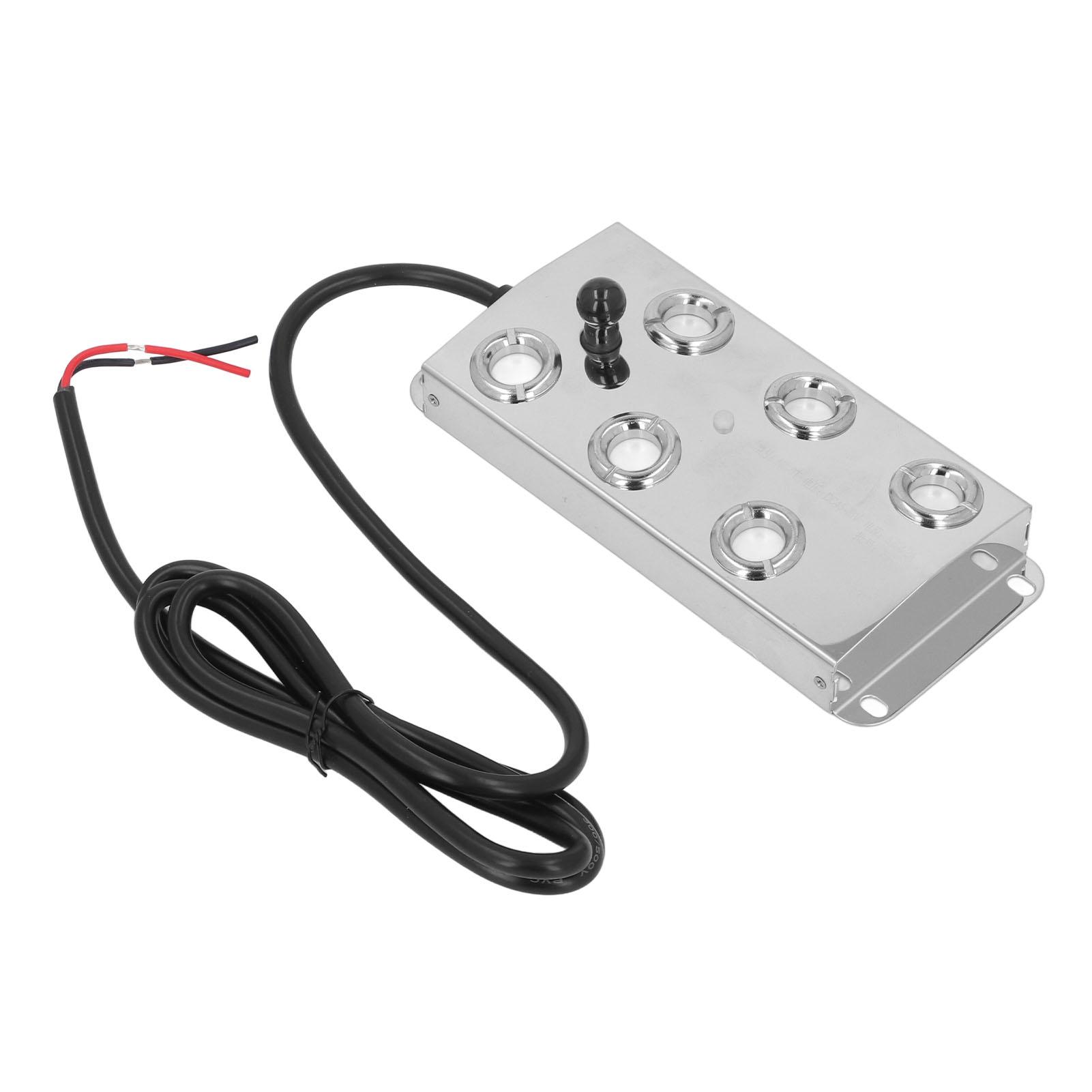 1.35m Cable Ultrasonic Water Pond Fountain Fogger Stainless Steel 6 Heads Quiet Ultrasonic Mist Maker for Landscape