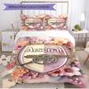 3pcs Duvet Cover Set (1*Duvet Cover + 2*Pillowcase, Without Core), football team.C Print Soft All‑Season Bedding Set, Home Bedroom Decor Gift
