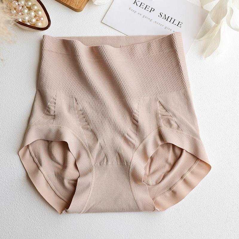 Big Size Female Spring Seamless High Waist Abdominal Lift Hip Triangle Briefs