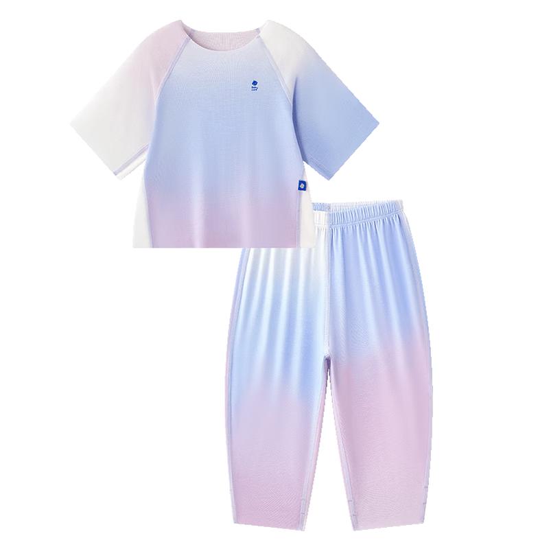 Babycare Kids  Cool-Feel Cotton-Linen Mid-Sleeve Loungewear Set 80