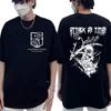 Anime Attack On Titan Mikasa Ackerman Eren Jaeger Tee Tops Summer Couple T Shirt Mens Women Ove