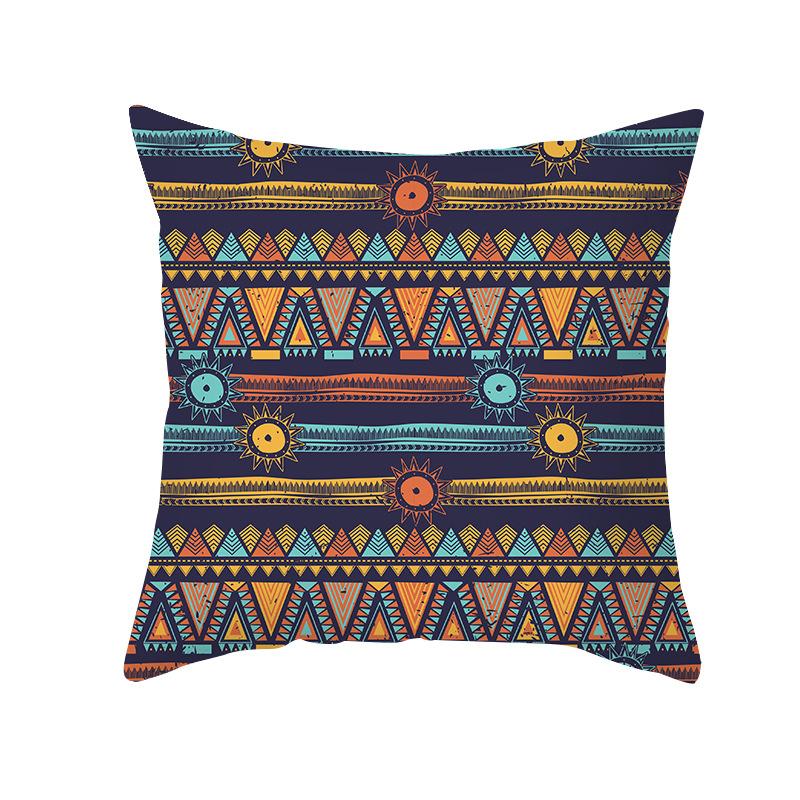 Geometric Pillow Abstract Stripe Cushion Cover Ethnic Style Office Sofa Pillowcase Home Decor Pillowcase