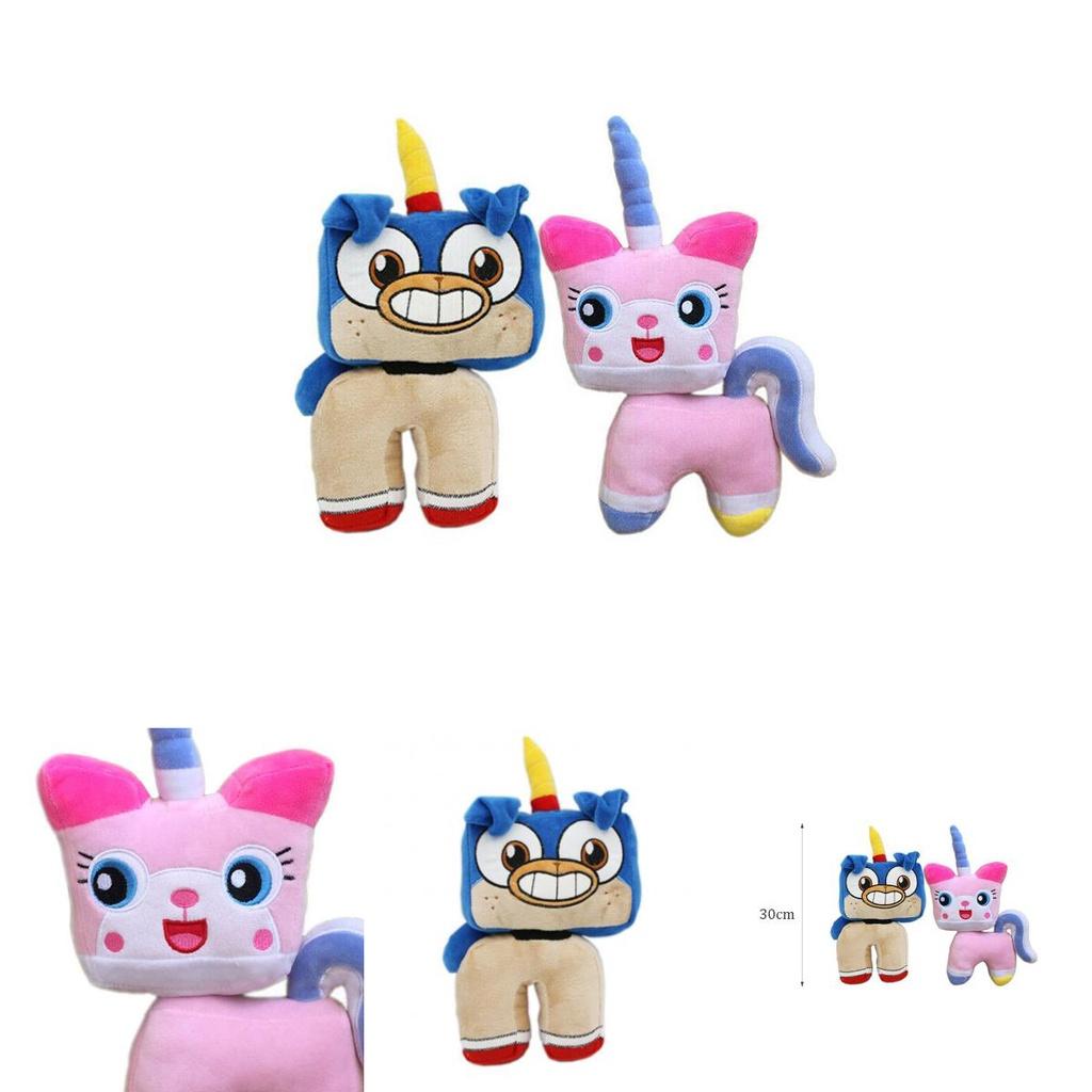 Soft And Cuddly 11.8in Cartoon Unikitty Plush Toy Unicorn Cat Dog Stuffed Doll