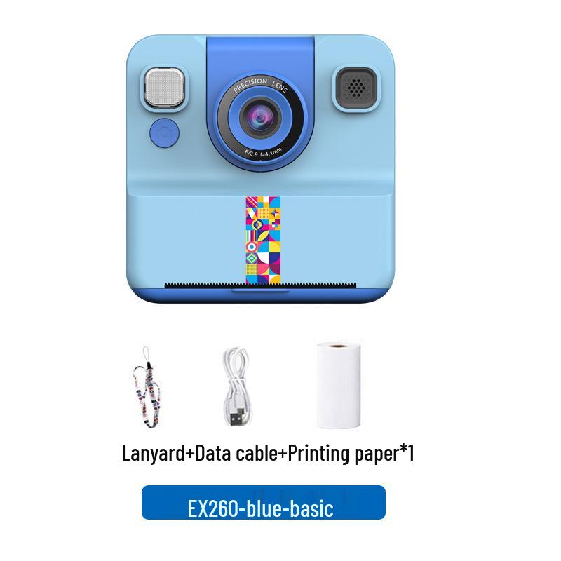 Children's Instant Print Camera: Mini Polaroid, Bluetooth, HD Digital Photography - Perfect Student Holiday Gift