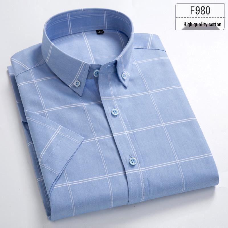 2025 Herren-Streifenshirt aus reiner Baumwolle mit kurzen Ärmeln - Bequem & Atmungsaktiv Sommer-Freizeitkleidung