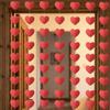 2m 6.5ft Heart String Stereoscopic Romantic Valentines Day Decoration Reusable Paper Love Heart Hanging Curtain Birthday Party