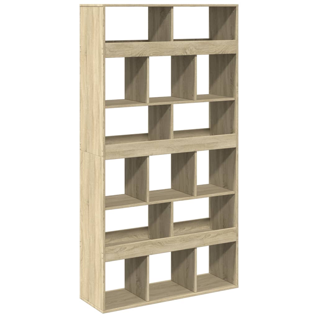 Vidaxl Regał, Dąb Sonoma, 100X33X187,5 Cm, Materiał Drewnopochodny