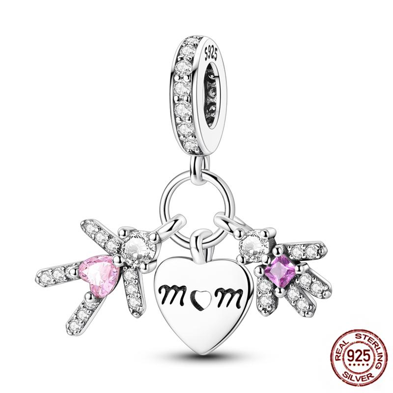 Charms Plata Copper Colorful Butterfly Bow Cute Cat Dog Fit Original Foot Bracelet Pendant Diy Beads Jewelry Makeup