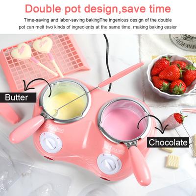 Electric Chocolate Melting Pot Heating Candy Wax Kitchen Tool with Mold DIY Scented Candle Soap Butter