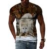 3D Casual Wolf Print T Shirt Men Women Summer Animal Tee Man O Neck Short Sleeve Loose Tops Breathable Couples T Shirts