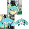 Pluszowy plecak Hatsune Miku Dla nastoletnich dziewcząt i chłopców Z kieszeniami